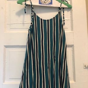 Zara Teal Tie Strap Knit Dress